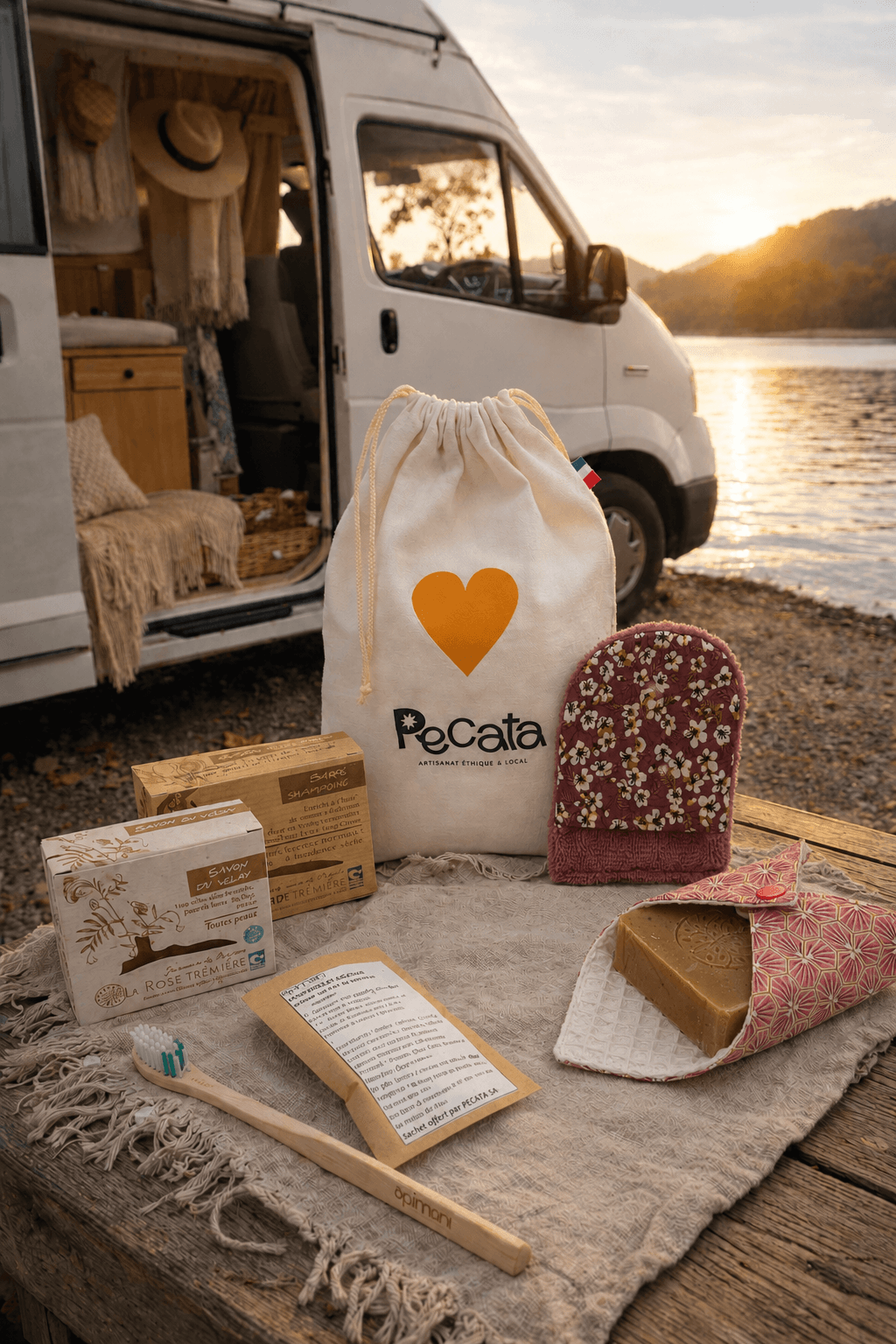 Kit de toilette nomade pour les voyageurs PECATA