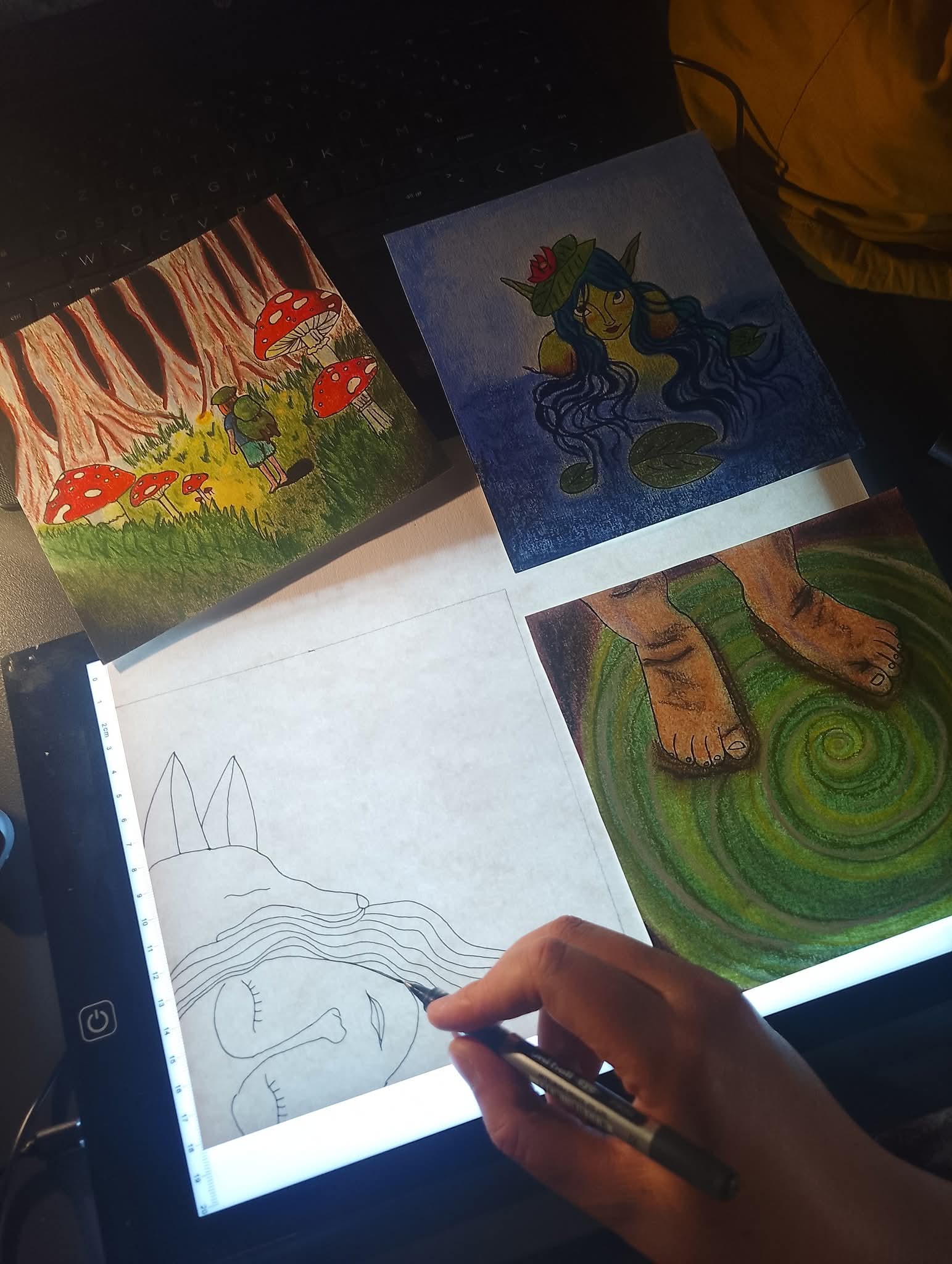 LauRa - artiste illustratrice autrice Haute-Loire - développement personnel. 