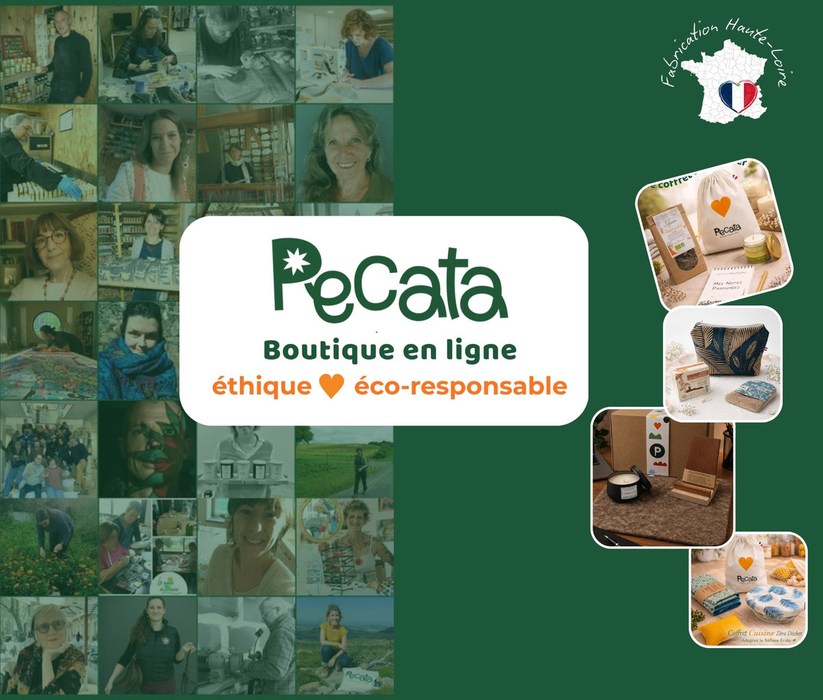 Pecata - boutique en ligne artisanat  éthique et éco-responsable de Haute-Loire - Auvergne