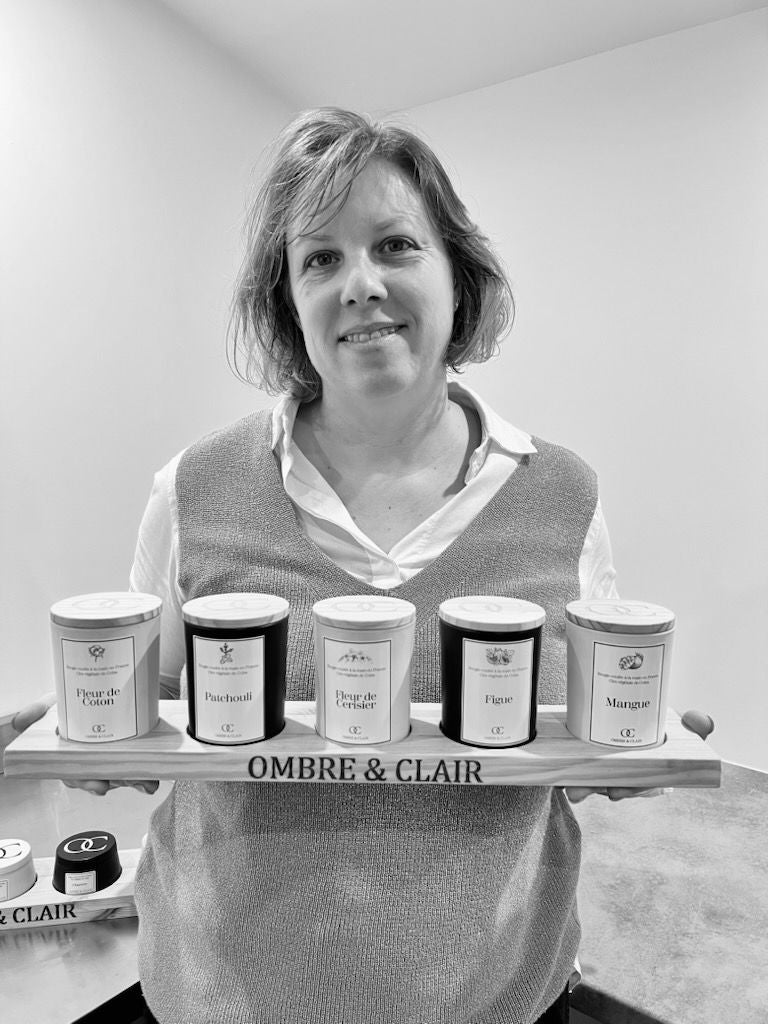 Claire artisan cirier à Brioude (Haute-Loire) - Ombre et Clair
