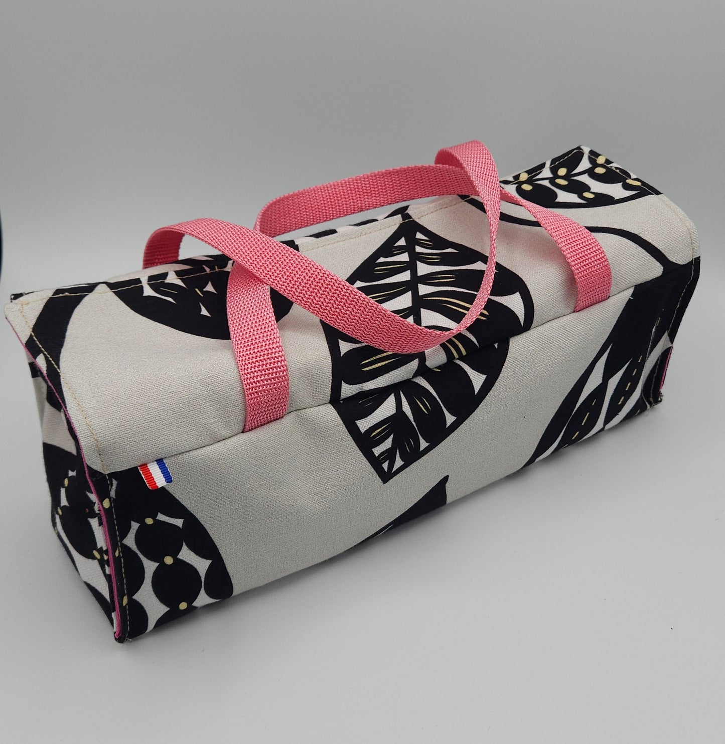 Sac à cake en textile upcyclé - pour transport facile et pratique - lavable et réutilisable. création artisanale locale - Haute-Loire