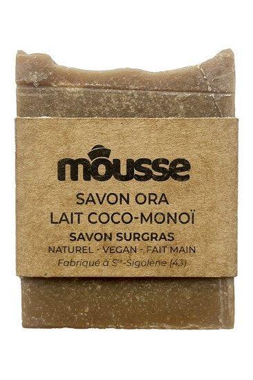 Savon surgras "ORA" Coco-Monoï - fabrication artisanale Haute-Loire - senteur exotique - 
