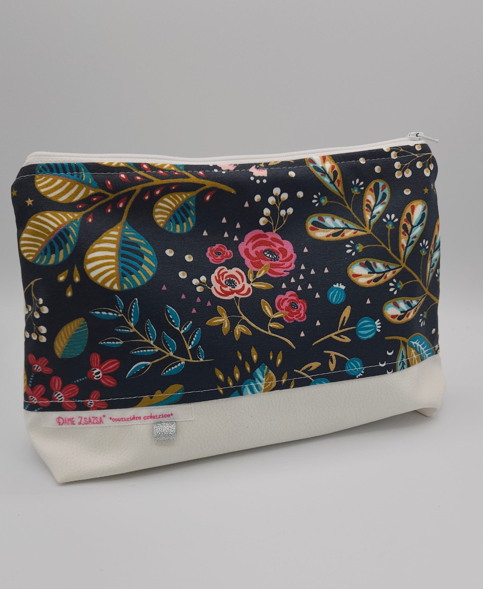 Trousse de toilette pour femme fleuri