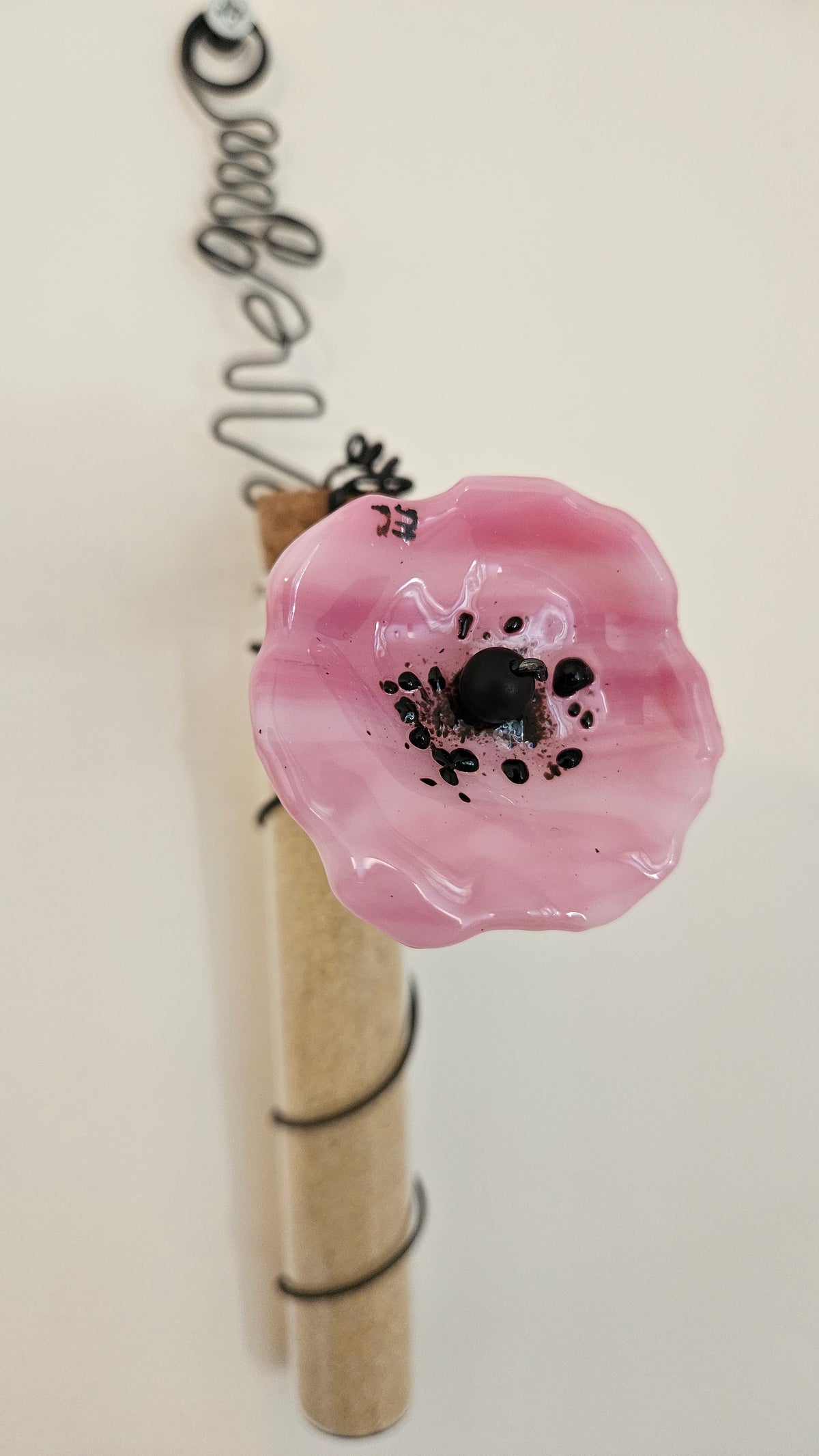 Vase suspendu Fleur en verre L'Art en Transparence