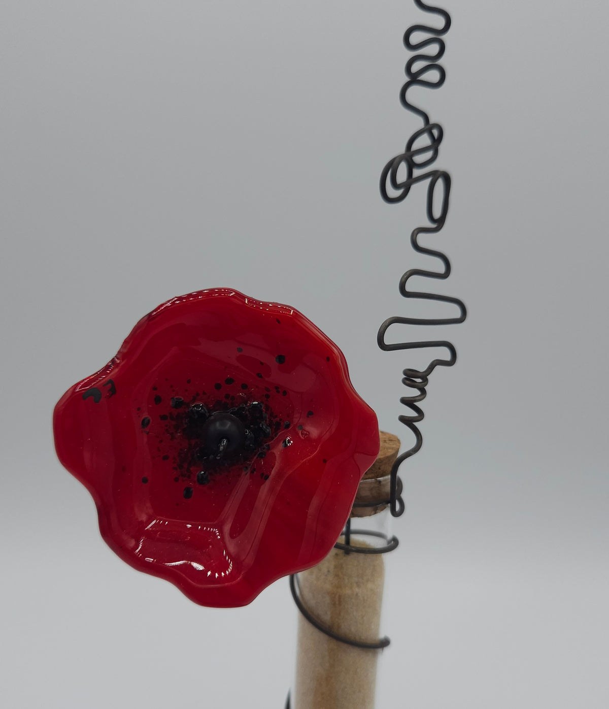 Vase suspendu Fleur en verre L'Art en Transparence