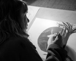 Cléa Atelier Lousparel - technique de linogravure