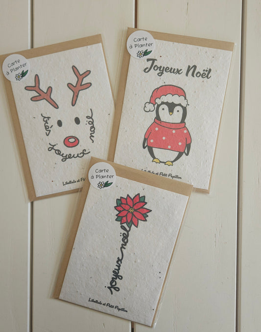 Cartes à planter - thème "Noël"